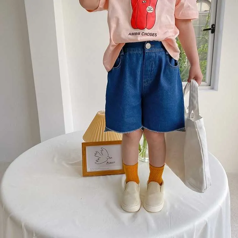 Denim shorts short in deals front long in back