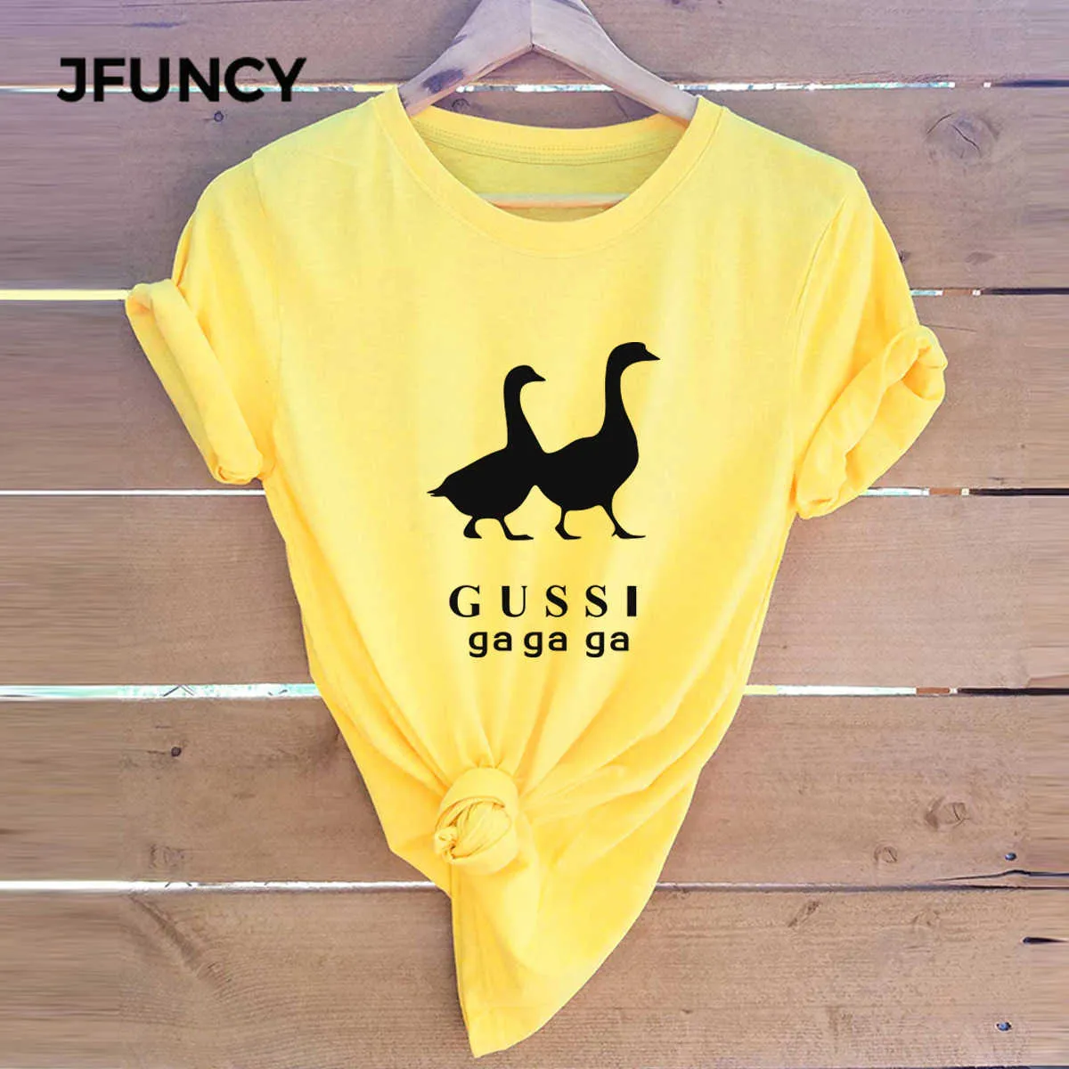 Jfuncy plus size grappige ganzen print t-shirt vrouwen oversize zomer t-shirts vrouwelijke katoenen korte mouw Tee top vrouw casual t-shirt y0629