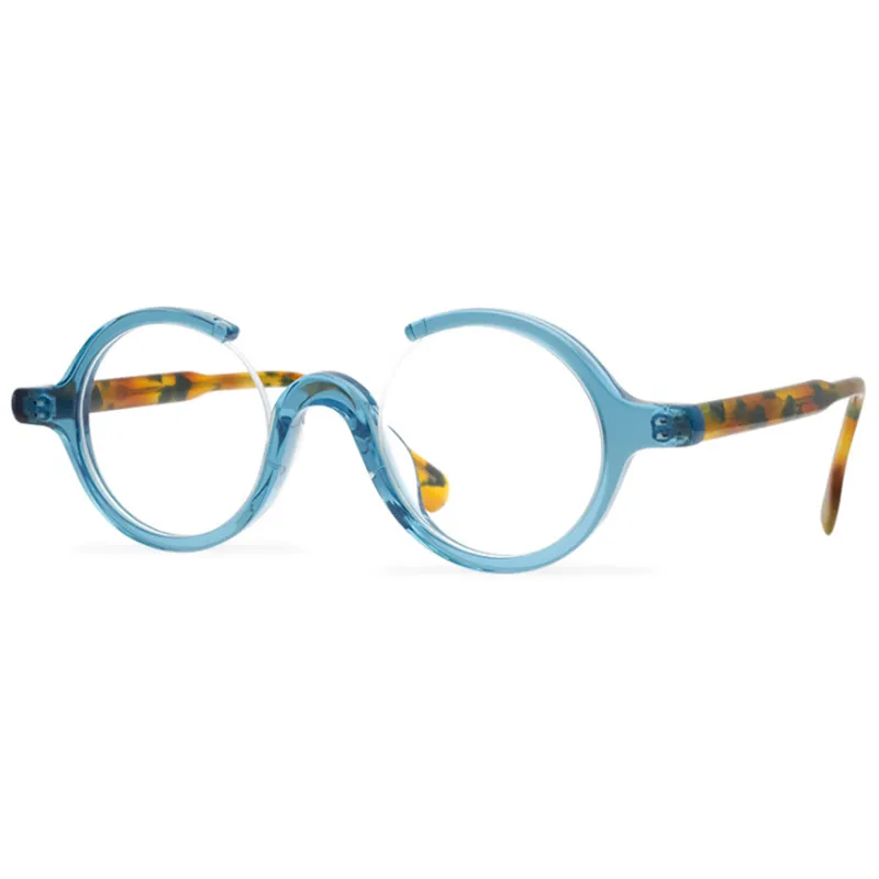 Fashion Sunglasses Frames Vintage Handmade Round Frame Eyewear Women Acetate Optical Eyeglasses Goggle Prescription Myopia Glasses For Men S