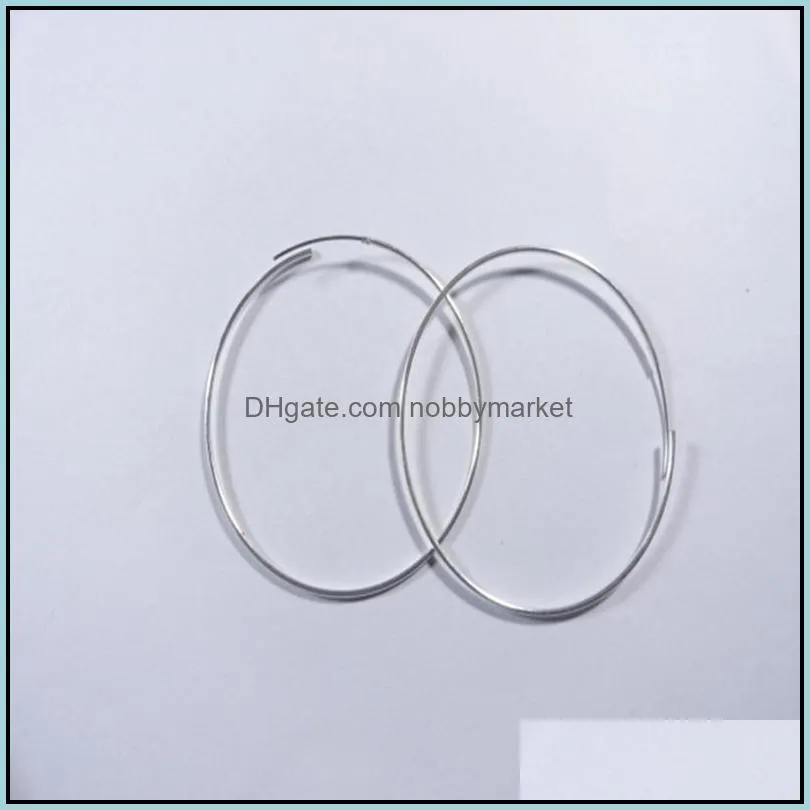 woman Hoop earring 0MM Round shape Hollow Through pipe Circle earrings