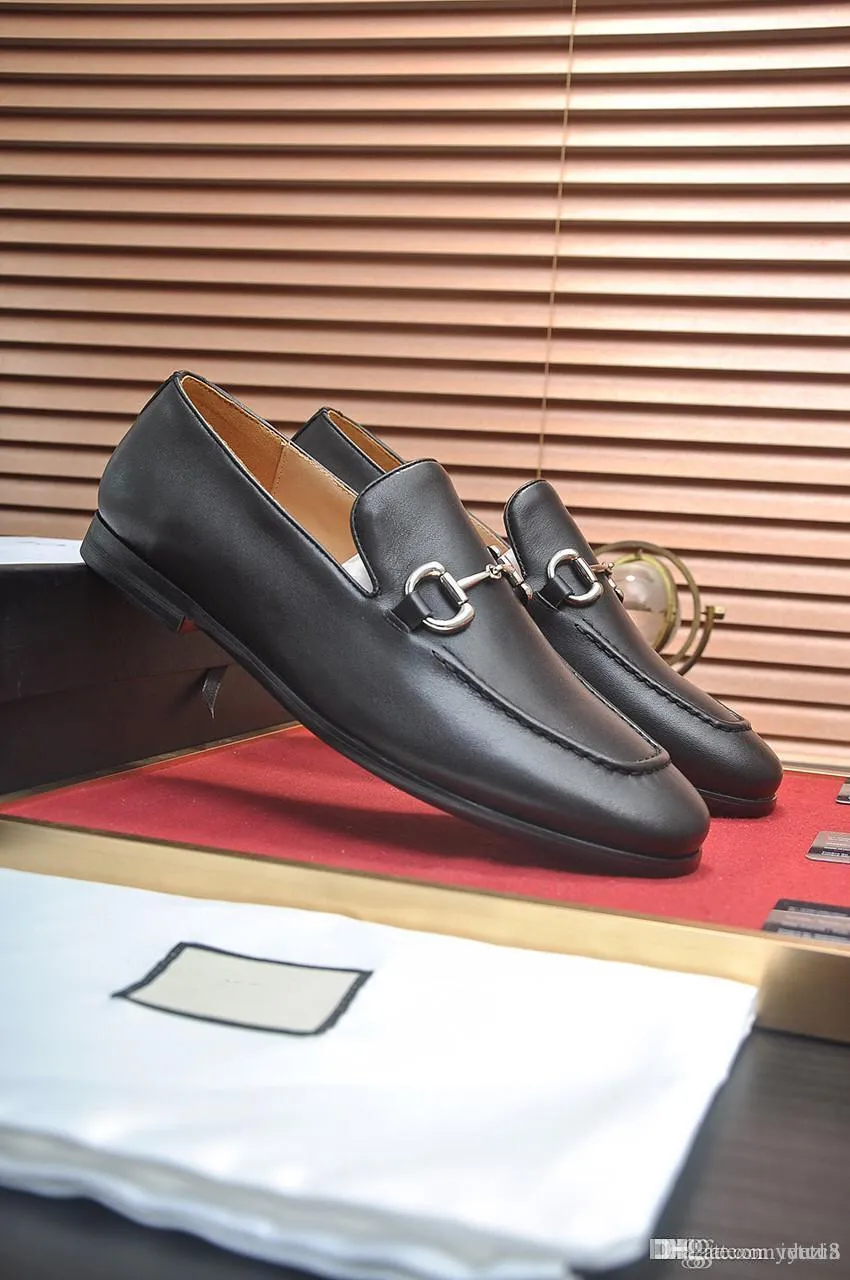 L5 brittiska skor män formella loafers män kontor skor coiffeur läder skor män klassisk svart bröllop lyx klänning sepatu glida på pria 22