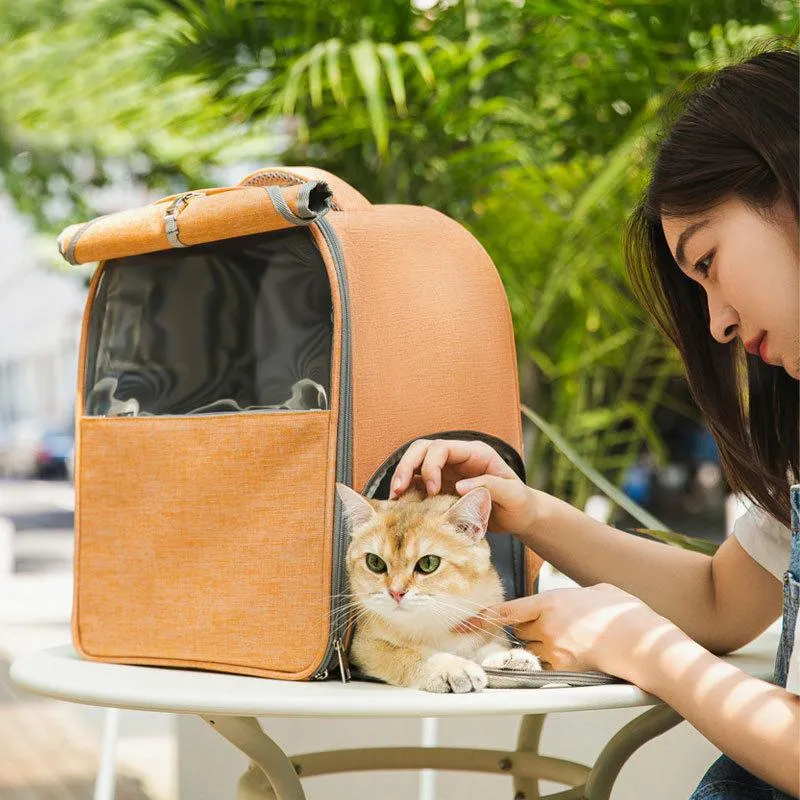 Pies Car Seat Obejmuje Kot Back Bag Oddychający Pet Mały plecak Klusza