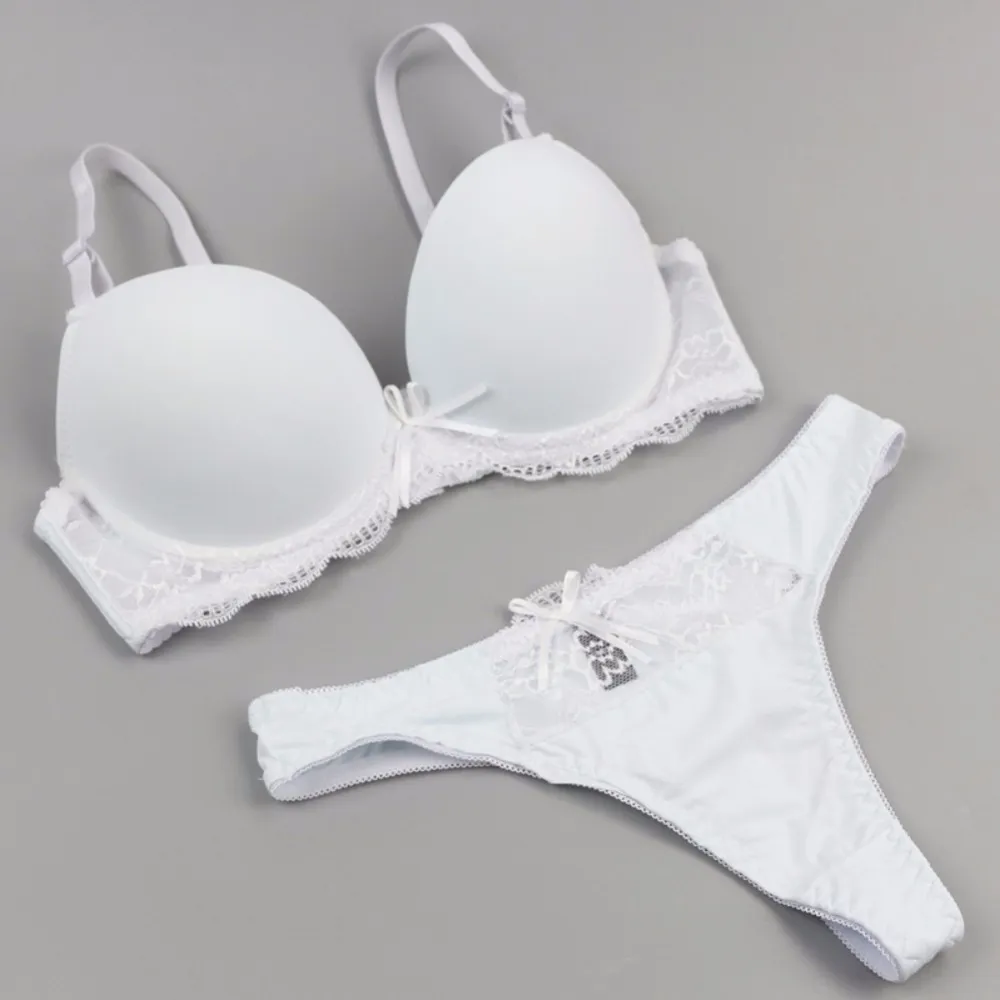 2021 Nuovo Reggiseno E Mutandine Alla Moda, Lingerie Sexy Calda, Set Di Reggiseni Push-up E Slip - Cina Set Intimo E Bra Senza Fili Prezzo - Foto 3