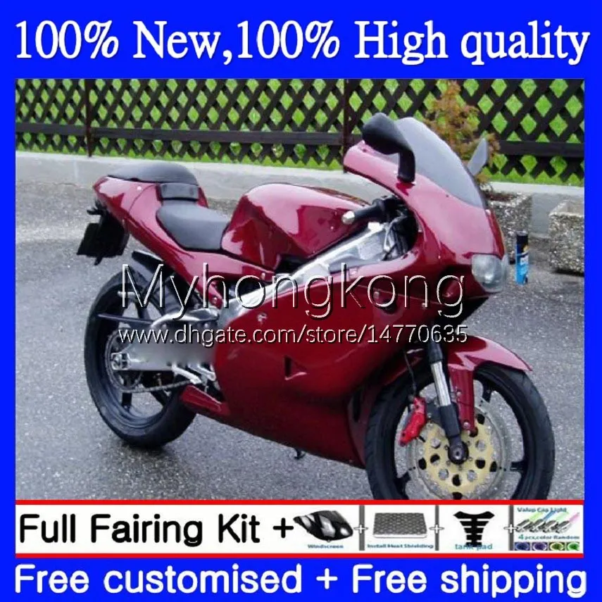 Fairings for Aprilia RS-125 RS4 RSV 125 RS 125 RR 125RR Vinröd RSV-125 99-05 7NO.22 RSV125 RS125 R 99 00 01 02 03 04 05 RSV125RR 1999 2000 2001 2002 2003 2004 2005 Bodys