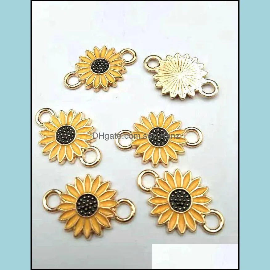 14x21mm enamel flower charm for jewelry making fashion earring pendant bracelet necklace charms
