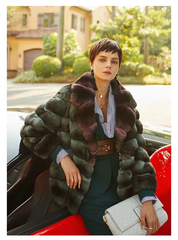 レインボーシックス シージ リアルの毛皮が付いている新しいファッション純正レックスウサギの毛皮のジャケット女性のトレンディな冬の暖かいアウターウェアq08 通販はこちら Manatec In