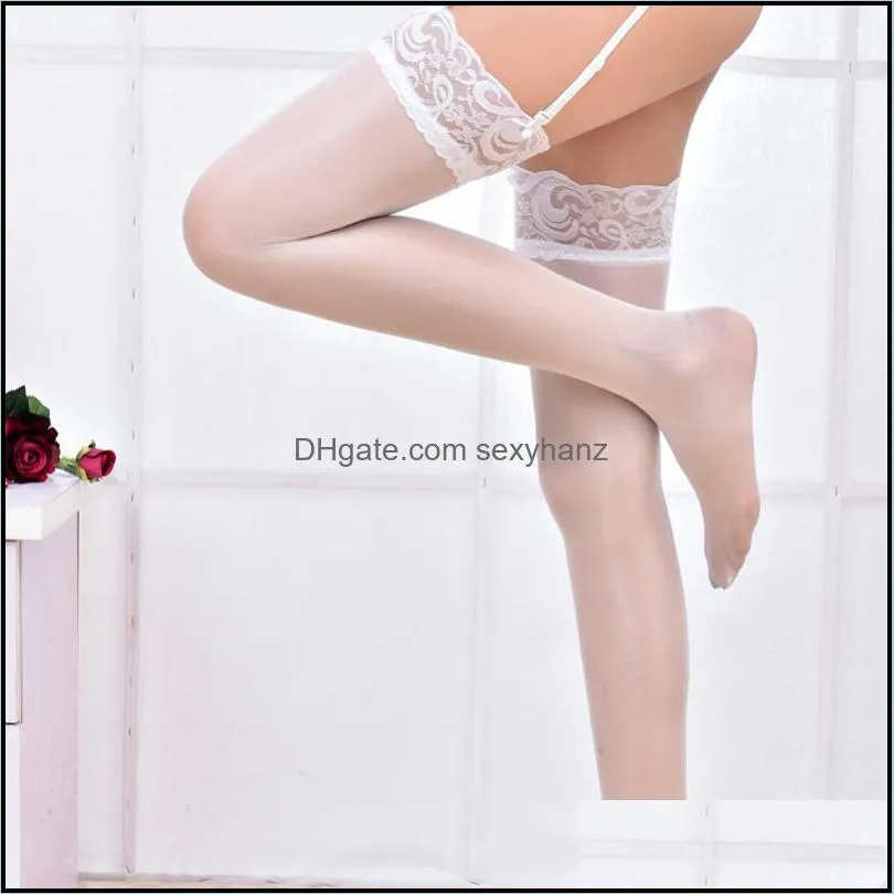 Socks & Hosiery Thigh High Sexy Oil Shiny Stockings Garter Belt Over Knee Thin Stay Up Women Bodystockings Nylon