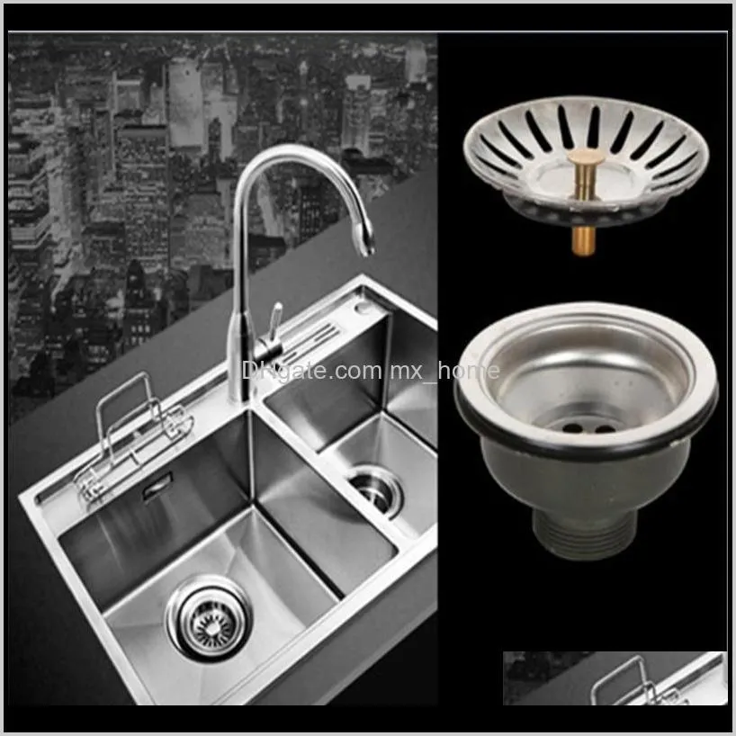 kitchen sink strainers stopper stainless steel basket drain protector hair catcher waste plug filter hardware e3 other bath & toilet