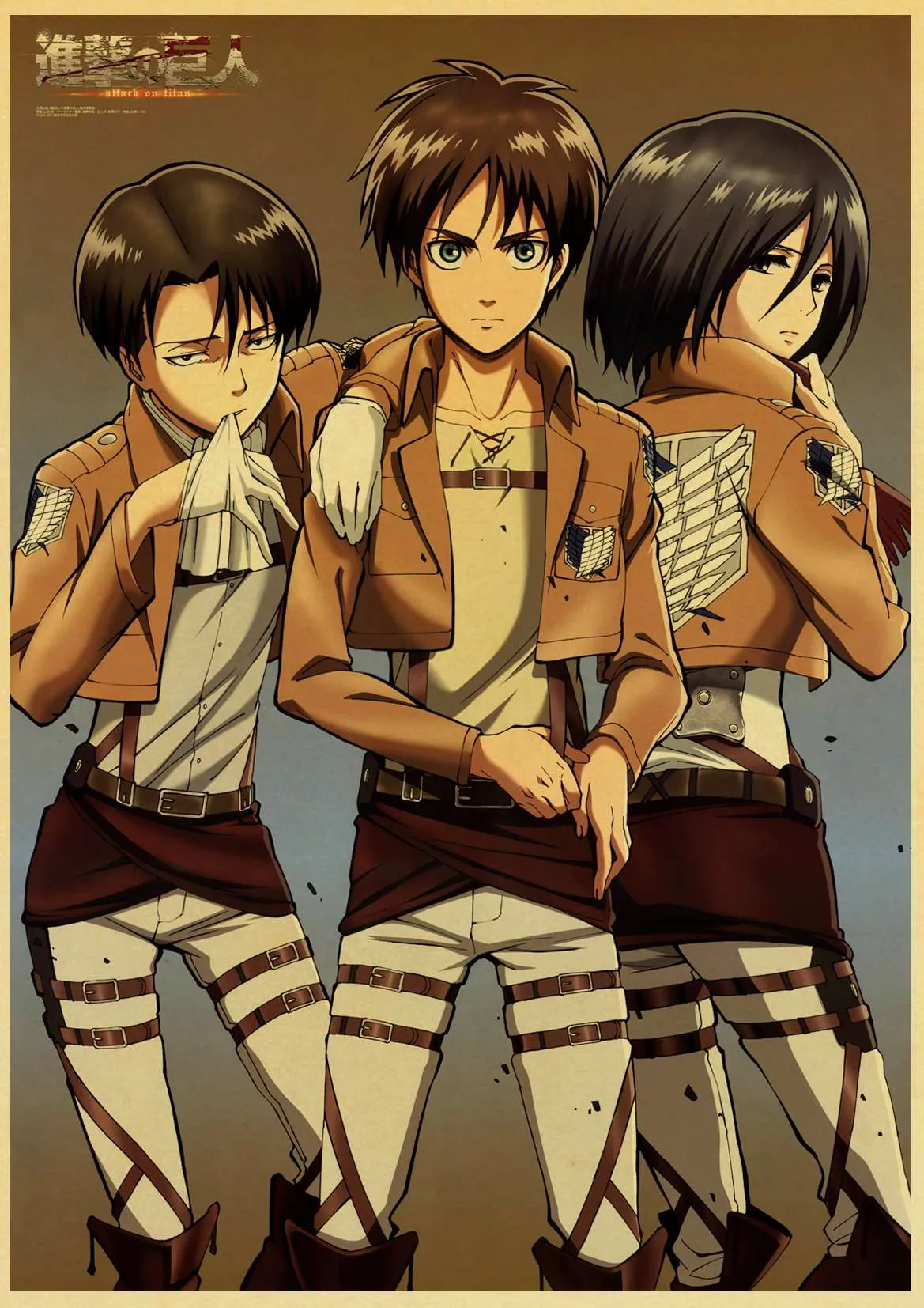 Eren Anime Attack On Titan - 5D Diamond Painting - DiamondByNumbers -  Diamond Painting art