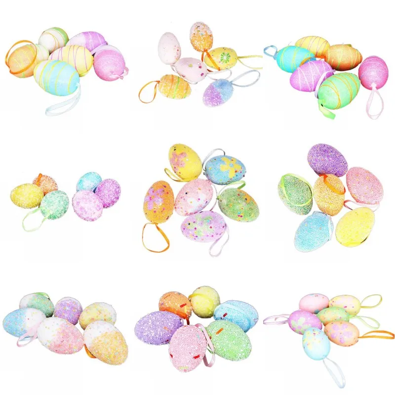 New Creative Easter Cloth Egg Decoration Hanging Ornaments Easter Eggs Toy Gifts Home Party Decor