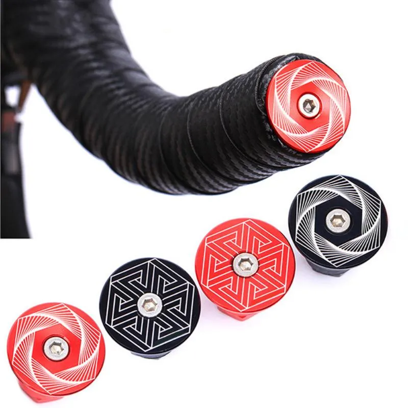 Bike Handlebars &Components 1Pair Handlebar Ends Aluminum Bicycle Grip End Cap MTB Road Foldable Handle Bar Plug Cycling Accessories