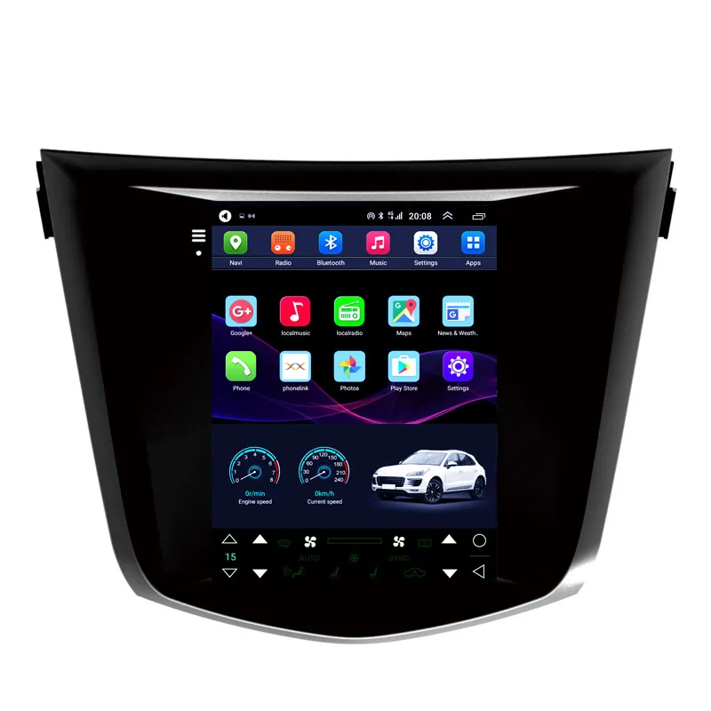 9,7 calowy Android Car Radio Player GPS Nawigacja Autoradio Multimedia WiFi Lusterko Link 2 DIN Audio Stereo