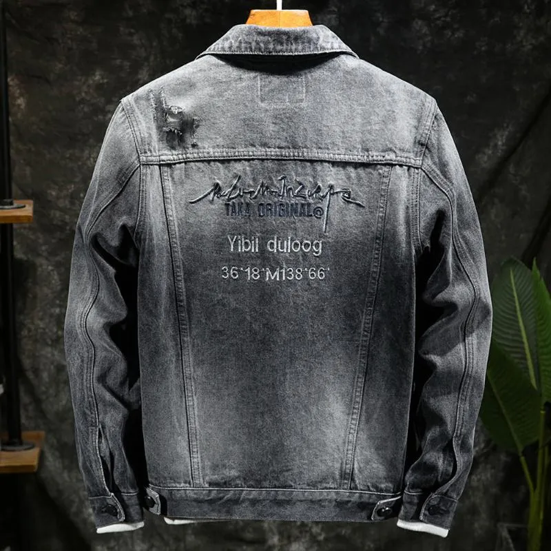 名入れ刺繍無料 メンズジャケット日本のレトロデニムジャケット男性韓国のトレンドユースマンとコートネームの男性の学校の男の子のオーバーコート4xlのための ブランドグレーコート チョイキズ超特価 アパレル メンズ服 Viskasprekybai Lt 名入れ刺繍無料 メンズジャケット日本のレトロデニムジャケット男性韓国のトレンドユースマンとコートネームの男性の学校の男の子のオーバーコート4xlのための ブランドグレーコート チョイキズ超特価 アパレル メンズ服 Viskasprekybai Lt