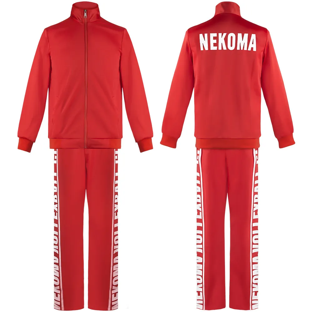 Haikyuu!! Nekoma High School Kenma Kozume #5 Red Hoodie – Unisex Anime Sweatshirt