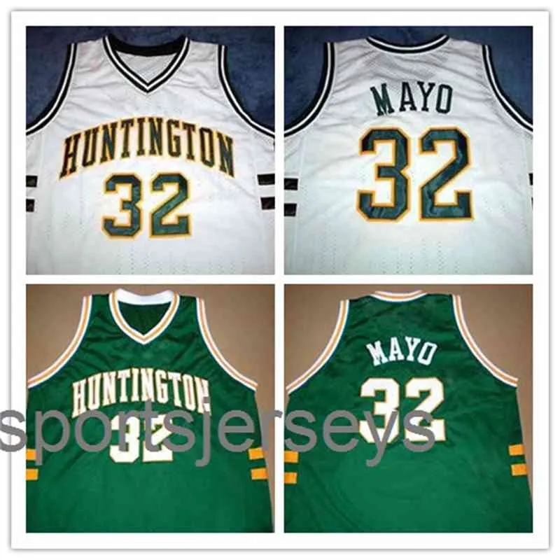 32 OJ MAYO HUNTINGTON green White Basketball Jersey Stitched Custom Any Number Name jerseys