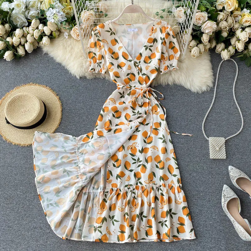 open lace back dress French Connection Anna Cora Pleated Button Down Maxi Dress Orange
