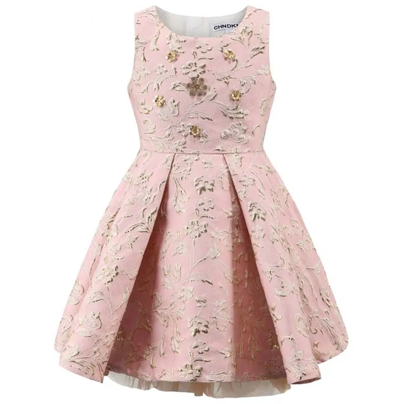 Childdkivy Filles Robe De Soirée Enfants Princesse Robe Vêtements Robe De Bal Sans Manches Enfants Robes De Soirée Pour Les Filles 3-10 Ans 210331