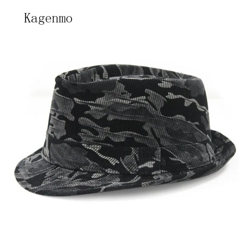Kagenmo Cool Man Topper Gentleman Cap Male Winter Caps Gentle Formalwear Hat Varma hattar 3Color 1st varumärke Anländer bred Brim