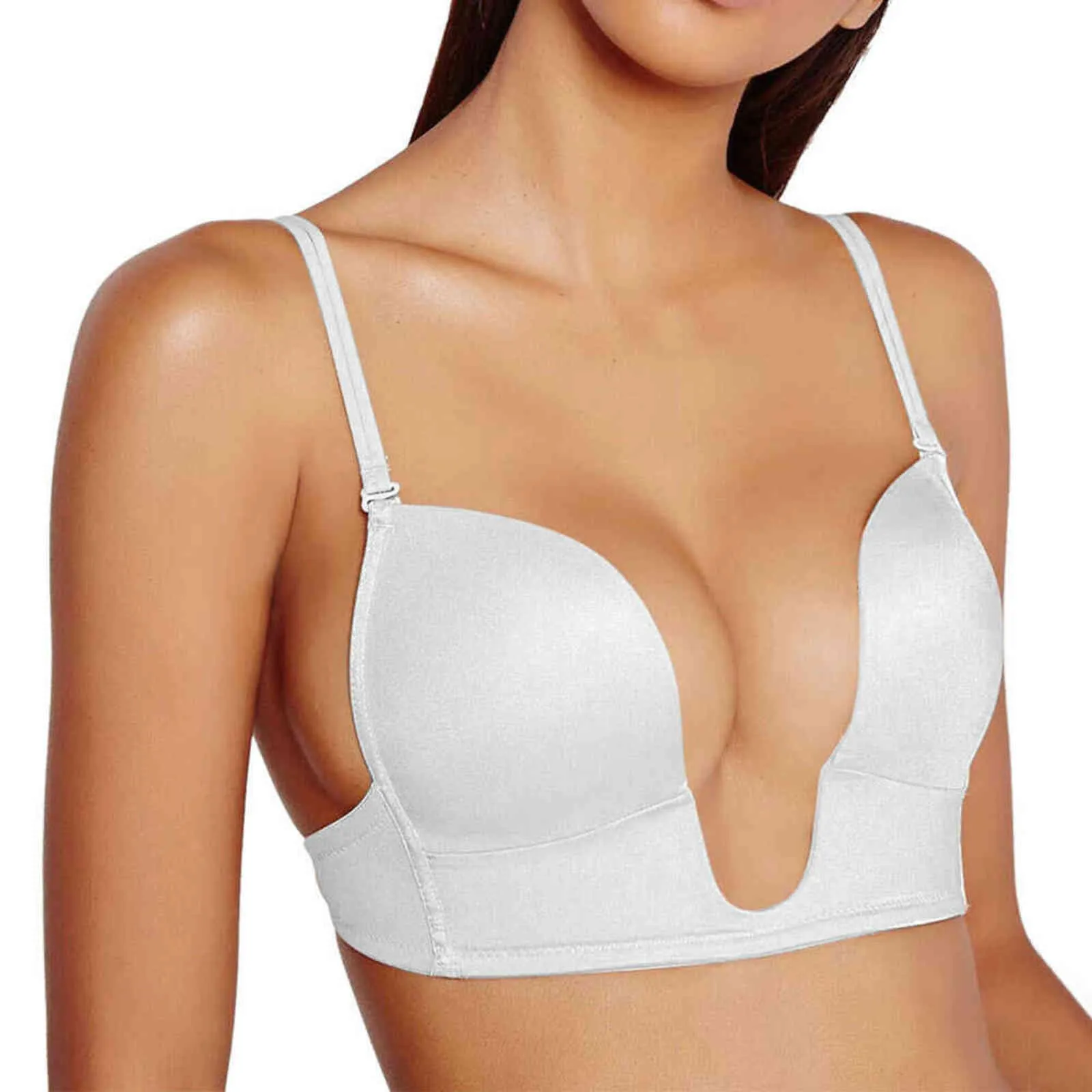 Drop Push Up Bra Sexy Plunge Deep V Transparent Adjustable Convertible  Straps Sutian 70 75 80 85 90 95 A B C D E 211110 From Dou04, $10.24