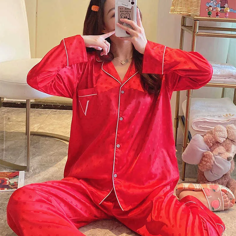 Pigiama Donna In Raso Elegante - Set Notte Lungo Morbido E Traspirante - Foto 7