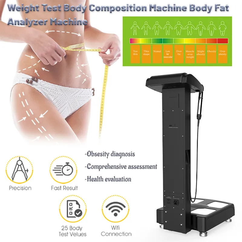 Santé de machine d'essai de graisse d'analyseur de composition corporelle de Digital analysant l'équipement de beauté
