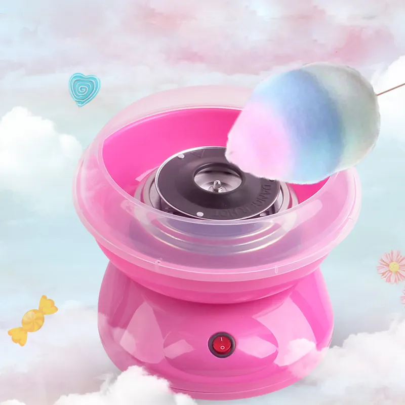 Home Mini Electric DIY Sweet Cotton Candy Maker Cotton Sugar Floss Machine Kids Marshmallow Machine