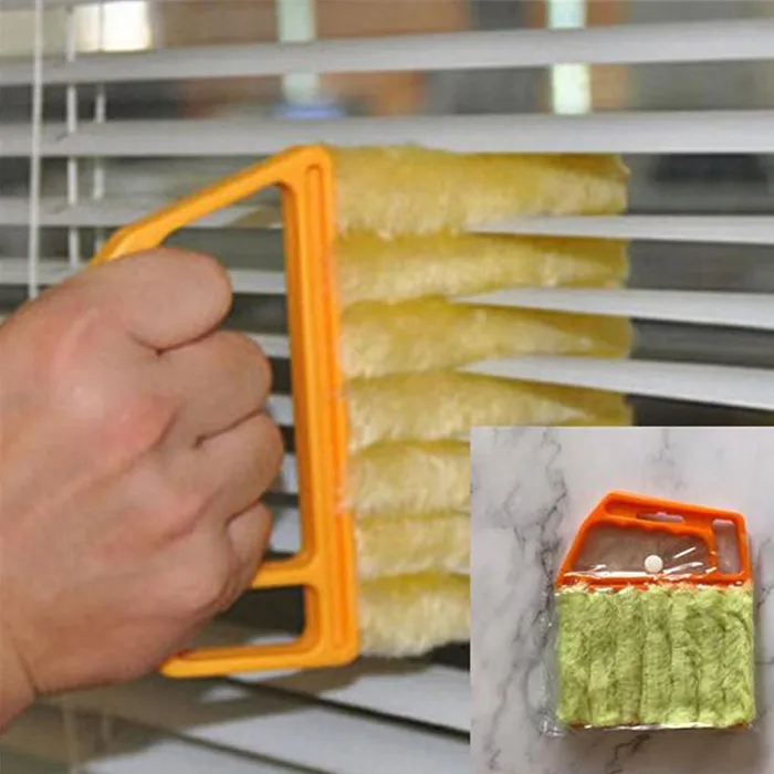Blinde Cleaner Nuttig Microfiber Vensterreiniging Borstel Airconditioner Duster Mini Shutter Cleaner Wasbaar