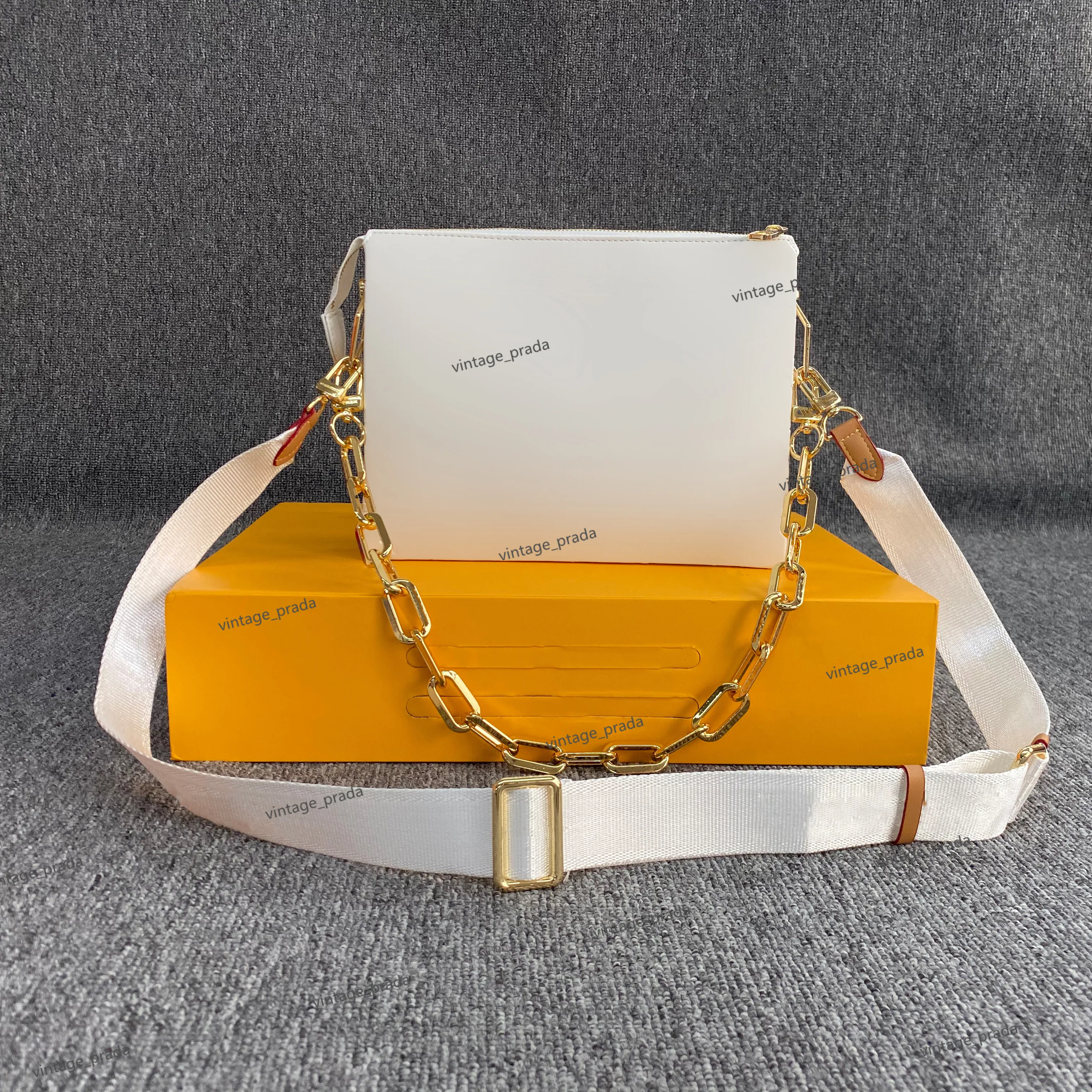 Högkvalitativt äkta läder COUSSIN Damväskor crossbody för män Lyx Designer mylon mode shoppingplånbok Kamerafodral kortfickor handväska Axelväska