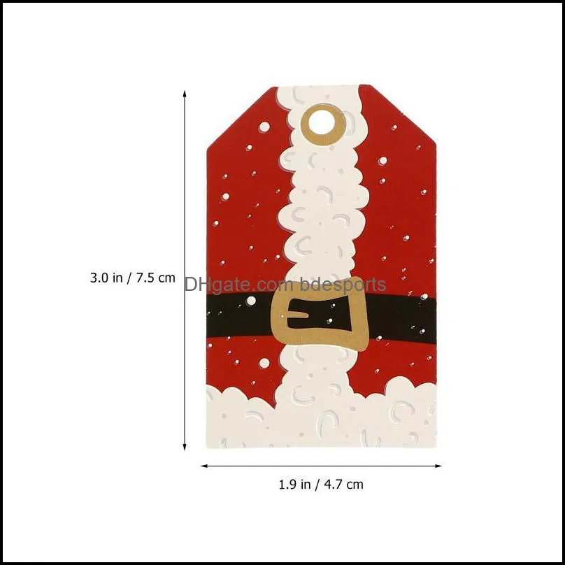 Christmas Decorations 24 Pcs Paper Tags Present Gift Hanging Labels