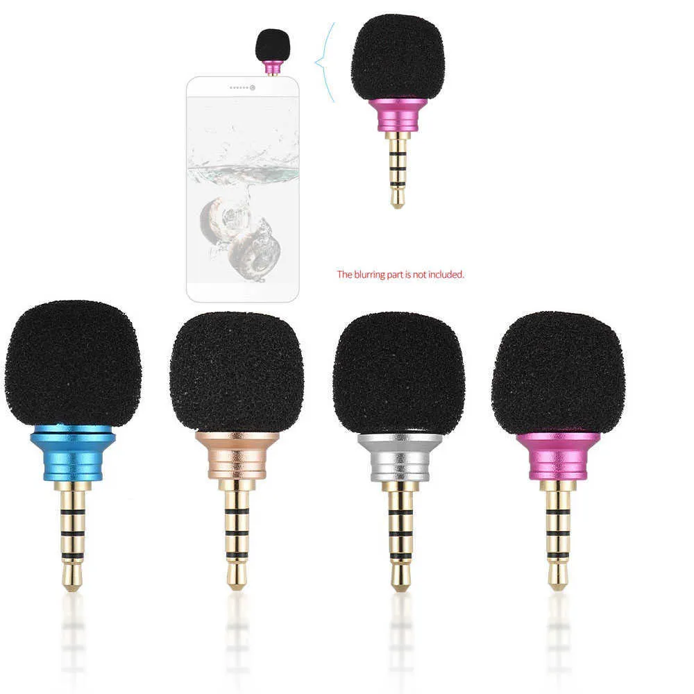 Mini 3.5mm Jack Microphone Omnidirectionnel Portable Téléphone Portable SmartPhone Mic pour iPhone5 6s 6 Plus PC Portable