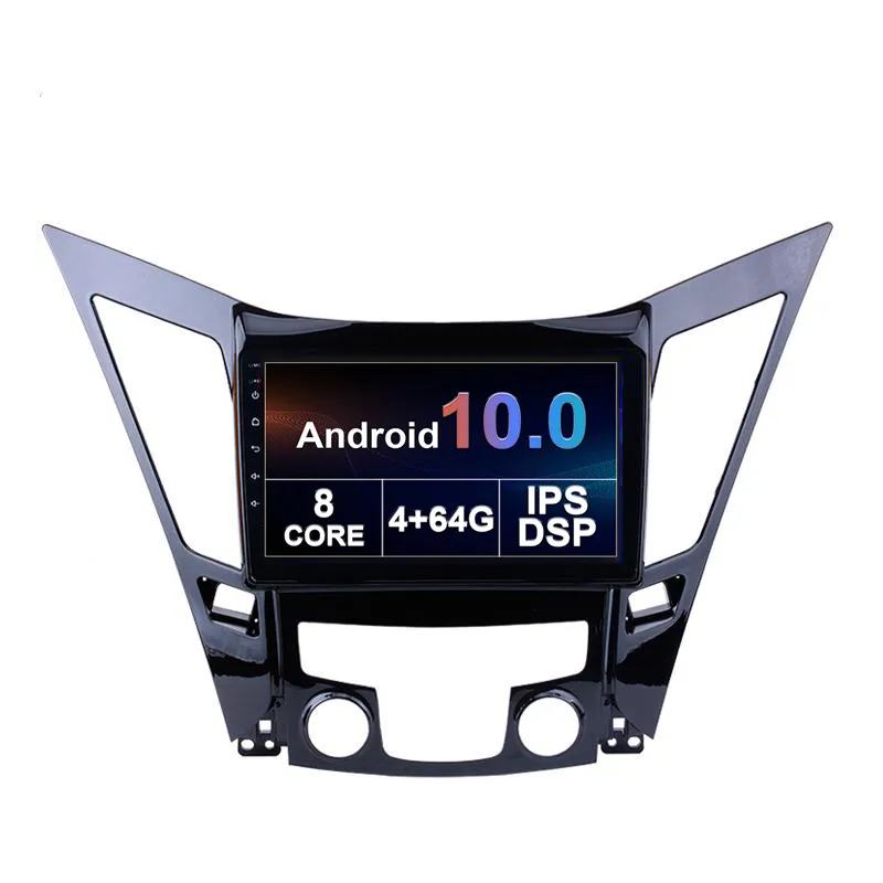 Hyundai Sonata için Araba DVD Oynatıcı Video 8 YF 2010-2015 IPS WiFi BT GPS Navigasyon Radyo 10 inç Android