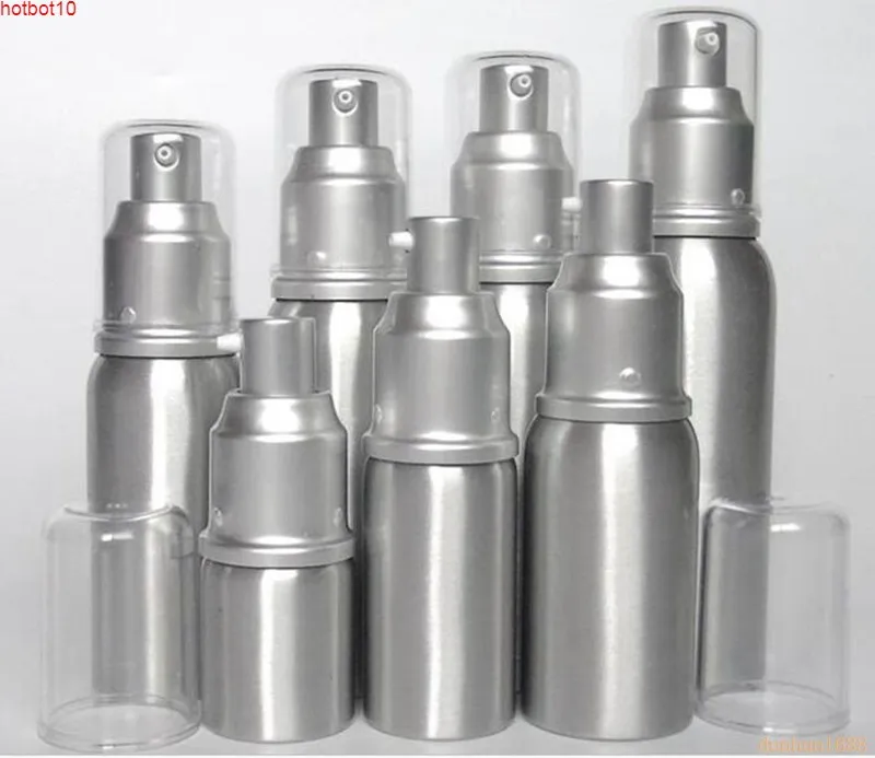 20 ml 30 ml 50 ml en aluminium vide rechargeable sans air Lotion traitement pompe cosmétique bouteilles de distribution lotions, bouteille liquide #5678goods