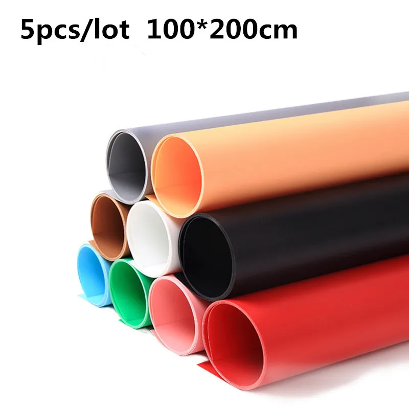 5 sztuk / partia 100x200cm 40x80inch Materiał PVC Anti-Wrinkle Tła tło Pracowniane tło