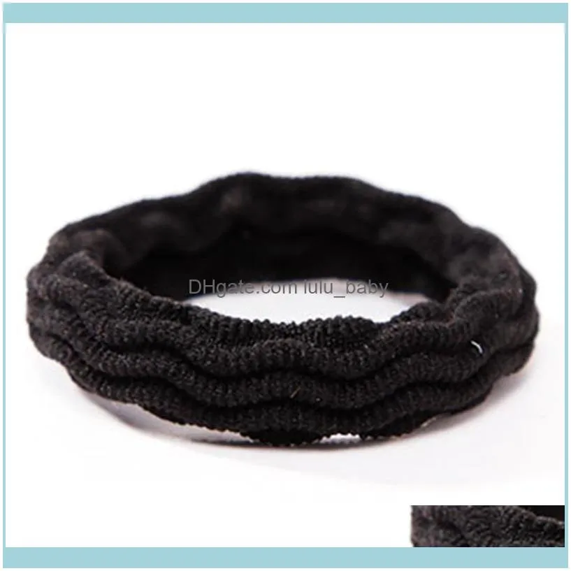 10Pcs/lot Elastic Hair Ties Holders Seamless Cotton For Headband Accessories Clips & Barrettes