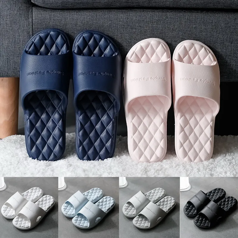 Badkamer zachte slippers casual antislip indoor paar thuis schoenen dikke bodem douche vrouwen mannen flip flops dia's platte schoenen y0406