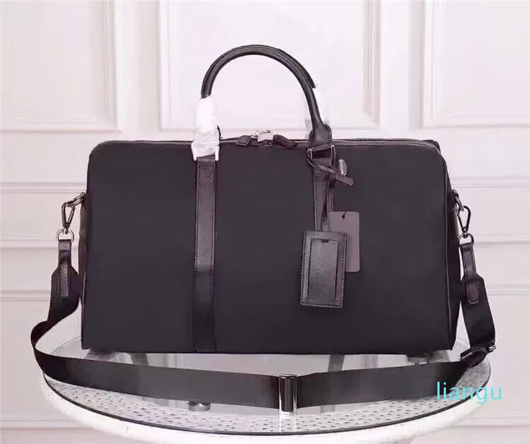 Toda nova lona duffel bags para homens de alta qualidade clássico saco de bagagem de viagem para o homem totes bolsa de couro moda duffle bag292z