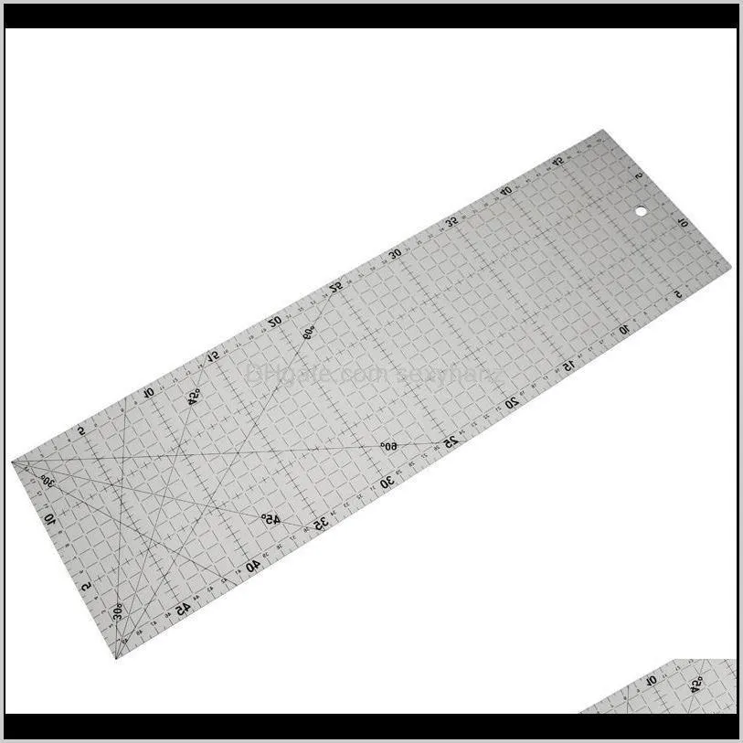 1 pc 30 * 15 cm patchwork ruler quilting tools high grade acrylic material transparent ruler scale school supplie 50 * 15 cm