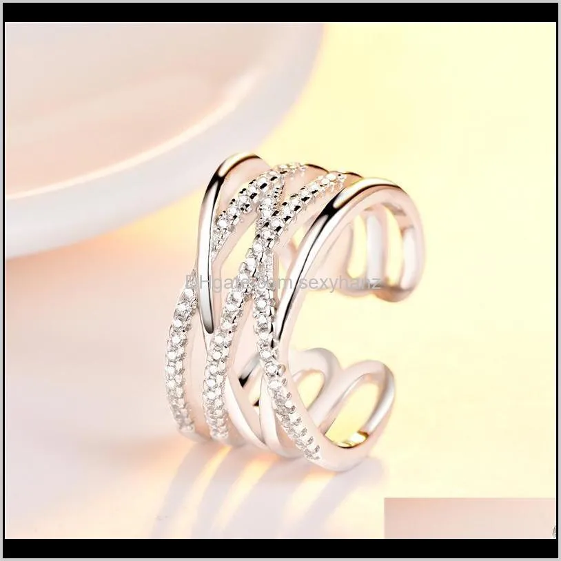 ring for women luxury 18k rose gold plated zirconia jewelry finger rings for women wedding band classic rings body jewelry