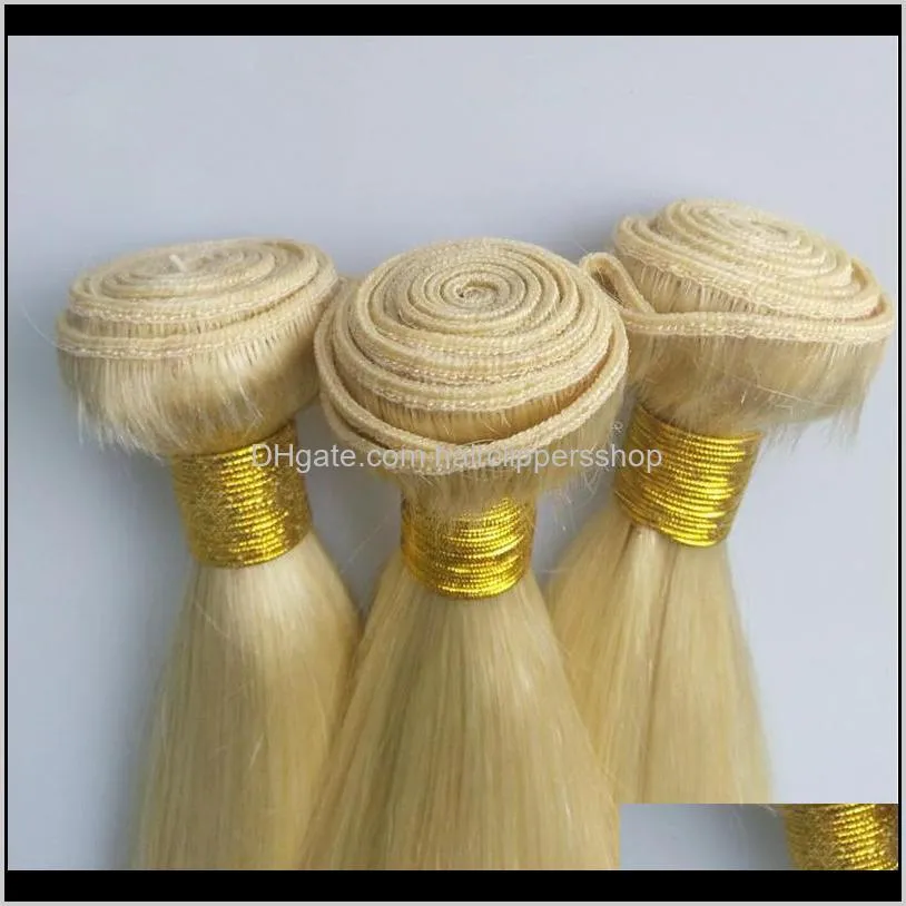 dropshipping in 48hours 100g 2pcs/lot peruvian malaysian brazilian blonde human hair weave bundles color 613 hair extensions
