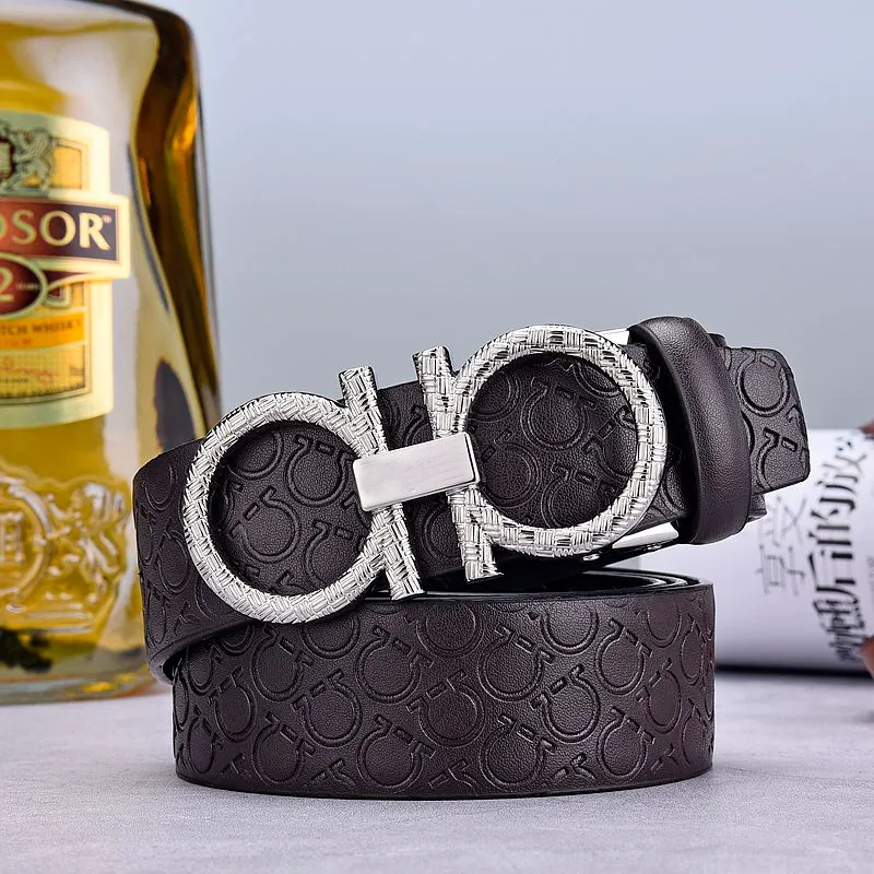 Premium Quality Designer Belt - Genuine Leather, Big Buckle