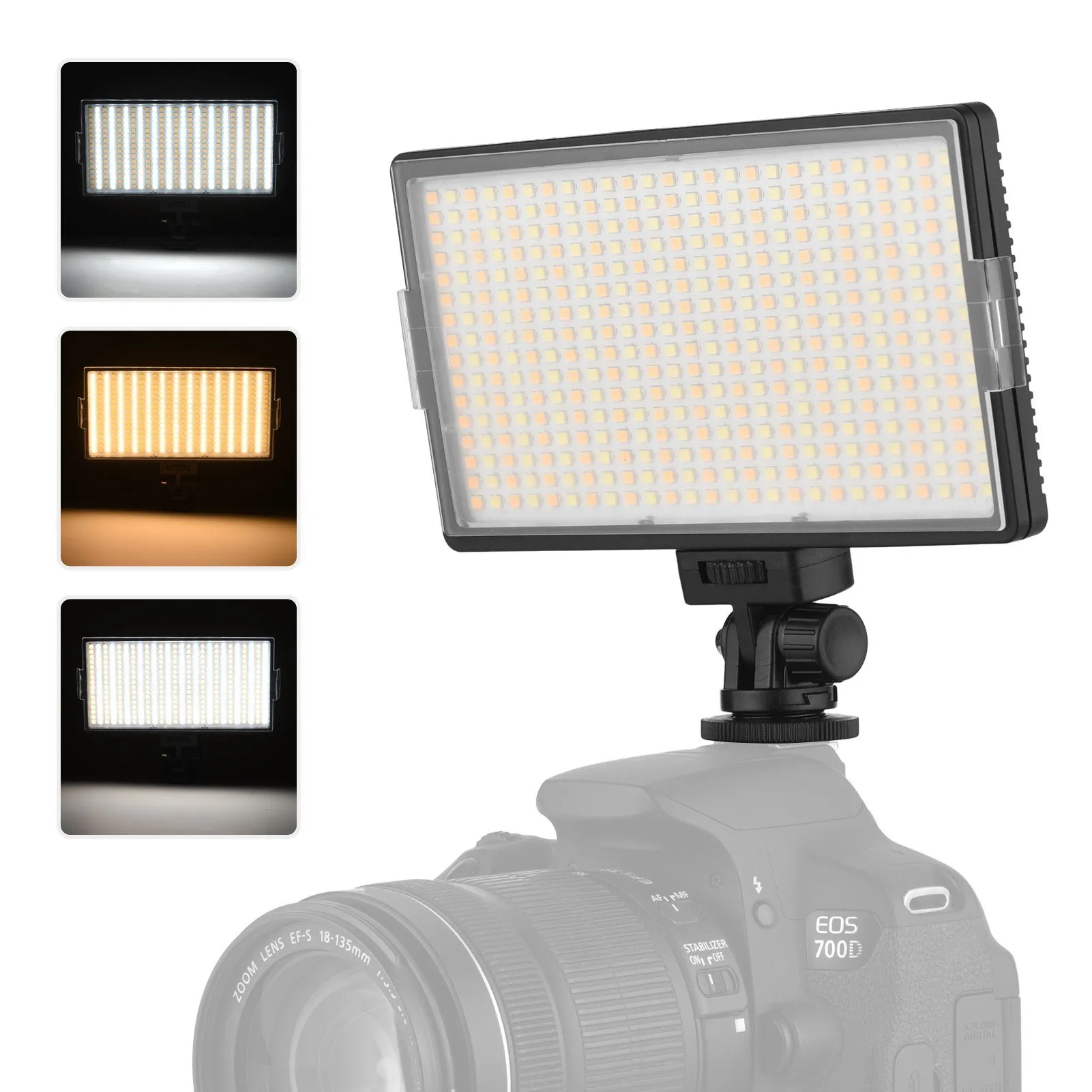 Dimmerabile LED Video Light Light Fotocamera Pannello Pannello Light For for Live Stream Photo Studio Studio Fill Lam Trucco