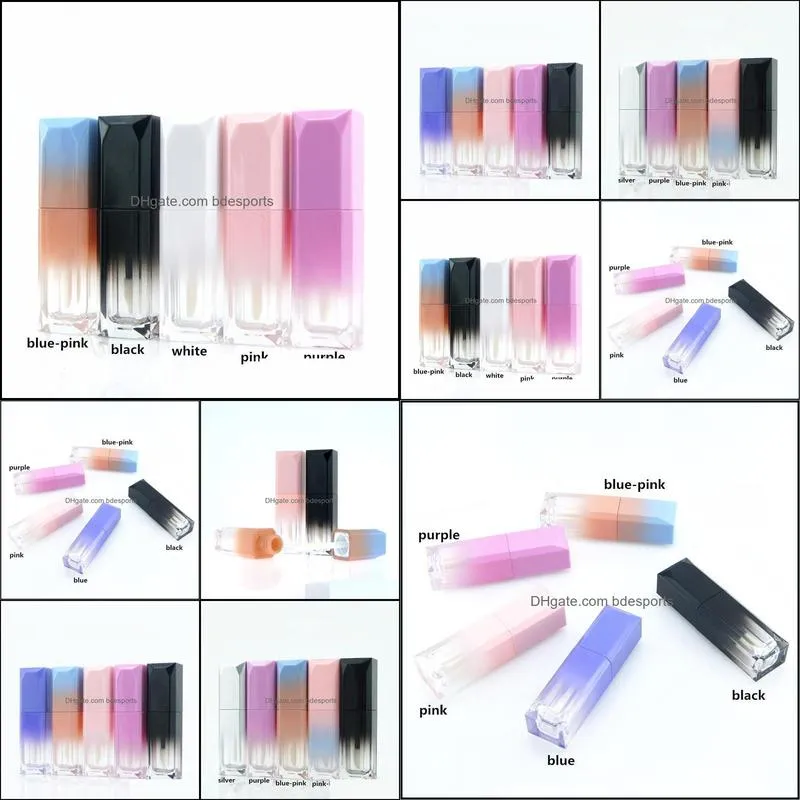 Storage Bottles & Jars DIY Lip Glaze Container With Multi-color Lipgloss Tube Gloss Empty Cosmetic Inner Plug