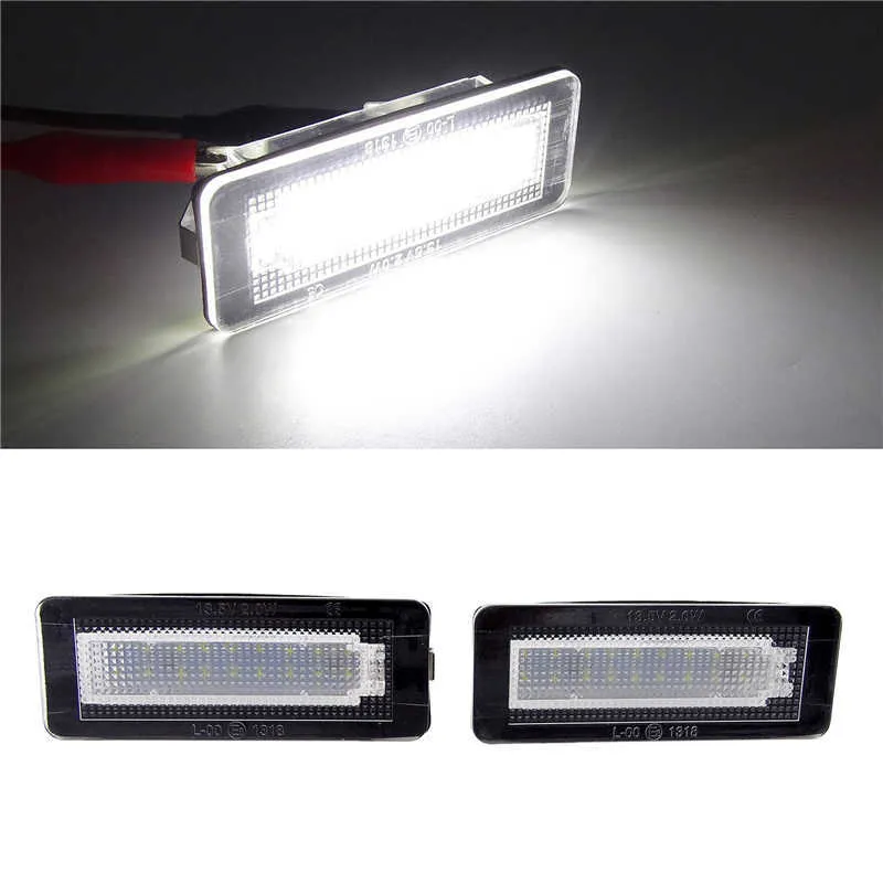 2pcs LED 번호판 번호 조명 램프 오류 무료 벤츠 W450 W453 Smart Fortwo 쿠페 컨버터블 450 451 자동차 라이트 18Smd