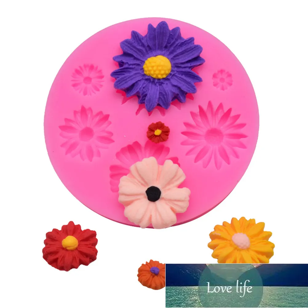 Margherita Girasole Stame Stampo in silicone Cioccolatini Caramelle Fai da te Fiore che fa Argilla polimerica Stampo Cupcake Fondente Torta che decora Strumento Prezzo di fabbrica Design esperto Qualità