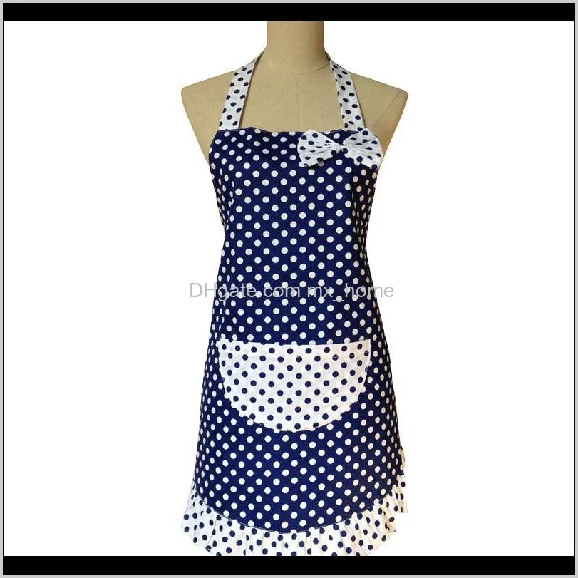 cute kitchen apron woman cooking cotton ruffled princess polka dot apron avental de cozinha divertido tablier cuisine pinafore