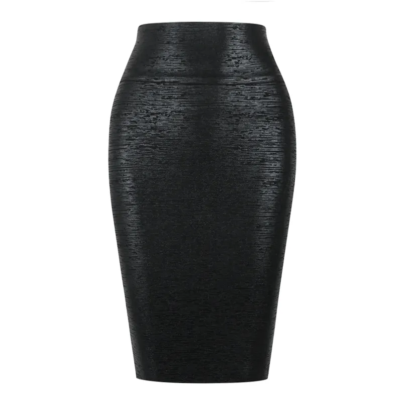 Bandage Skirts Fashion Sexy New Arrival Summer Skirts Black Bodycon Party Celebrity Club Skirts 210408