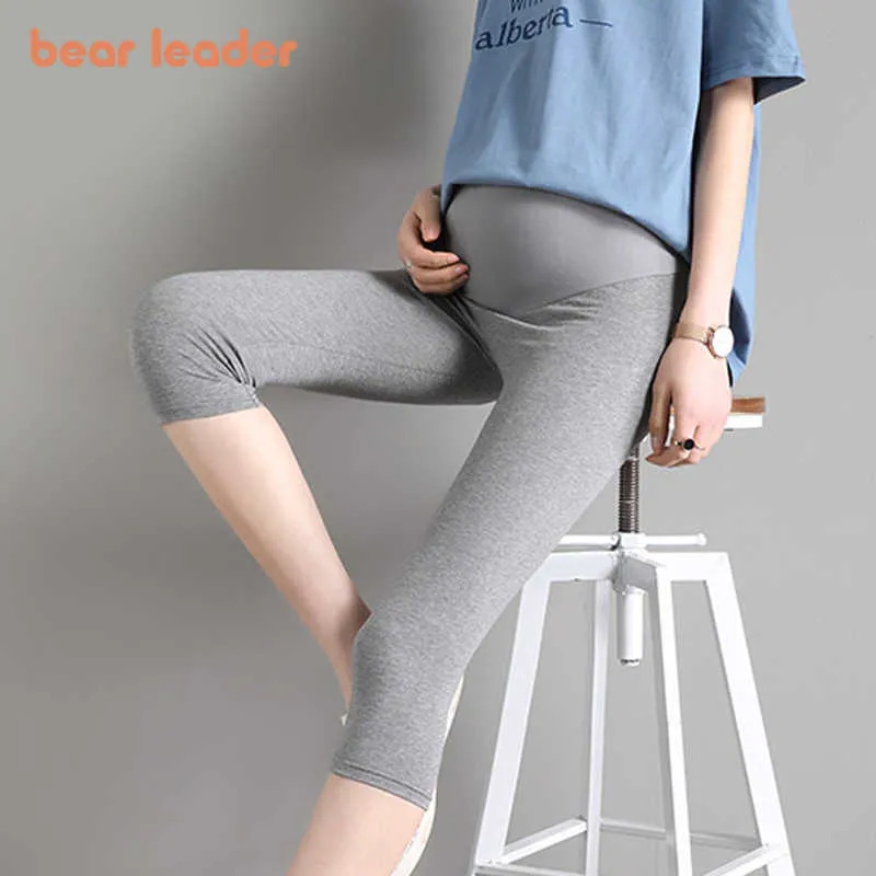 Bear Leader Maternité Femmes Leggings Mode d'été Enceinte Dames Pantalons décontractés Pantalons de grossesse coréens Mère Vêtements doux 210708