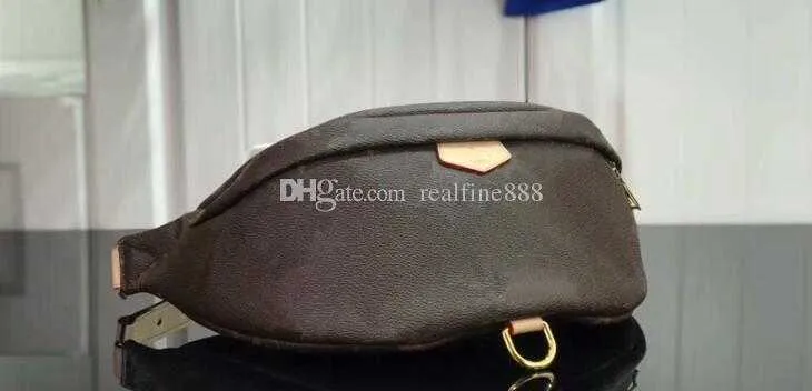 5A Quality M43644 37cm Momogran Canvas and Empreinte Leather Belt bag Waist Handbags with Dust bag DHL 