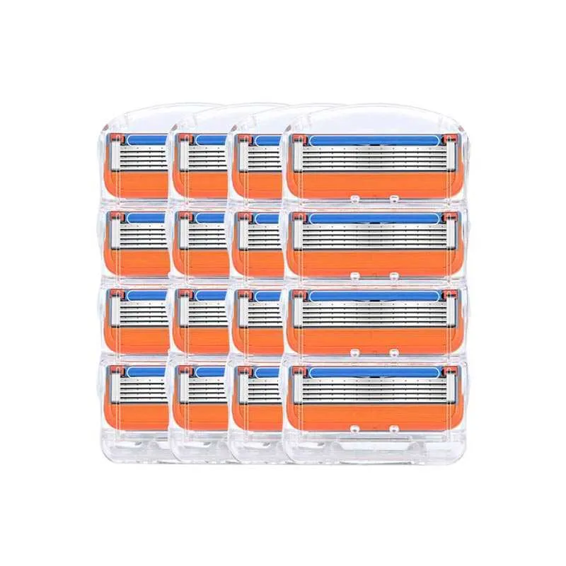 Cartrige For Razor Men Razor Blade Cartridges for Facial Shaving, Stainless Steel, 16 Pack ...