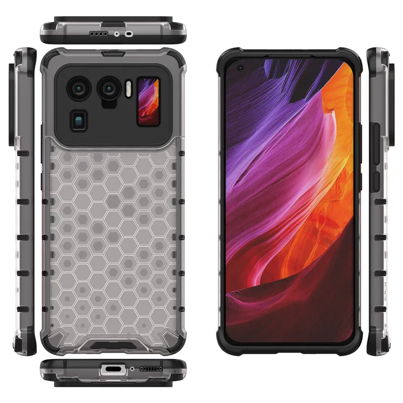 DXVROC Shockproof Armor 휴대 전화 케이스 Xiaomi 11 Ultra 11Lite 11Pro Redmi Note10 4G 5G Red Mi Note10Pro 벌집 백 커버